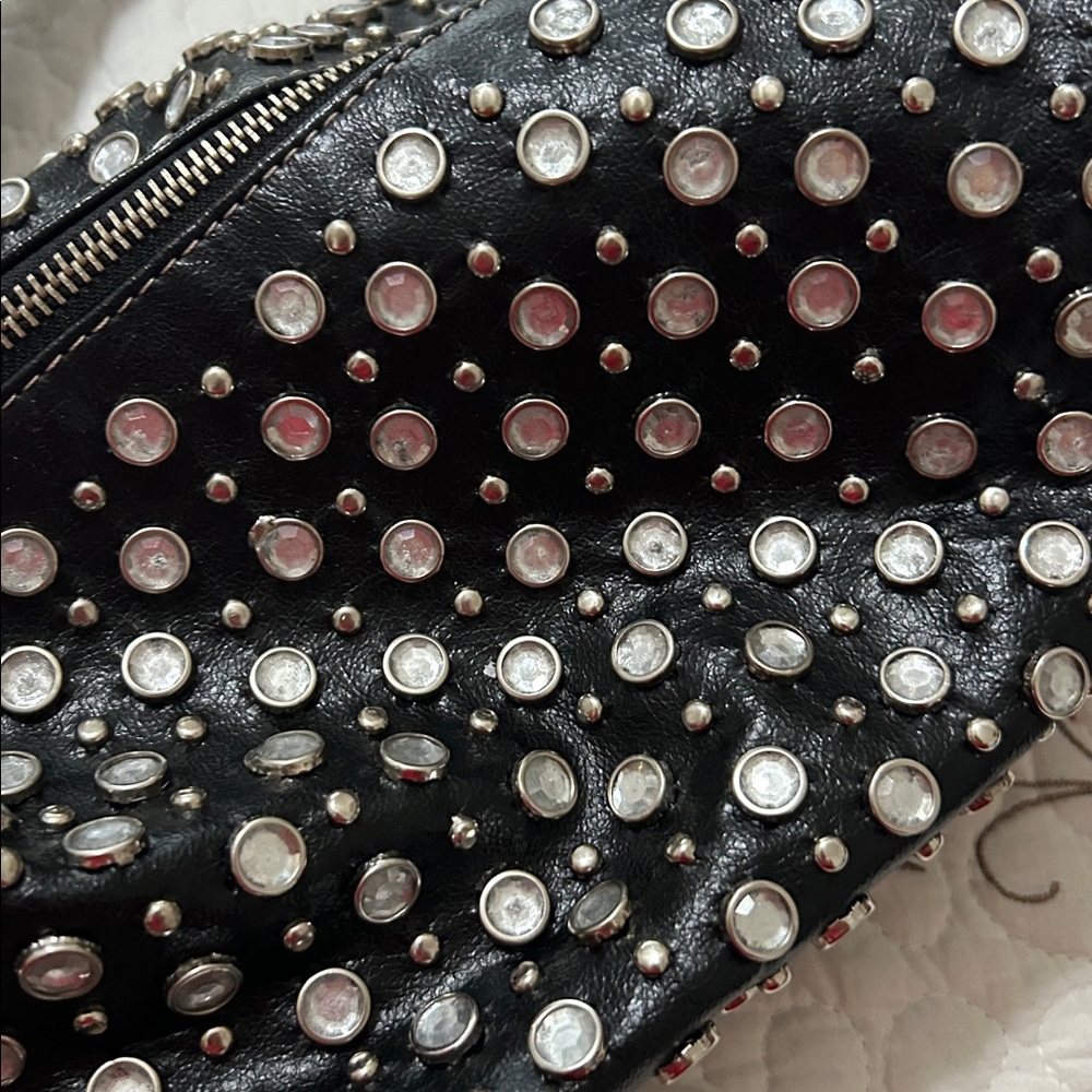 Studded Black Handbag - Picture 2 of 9
